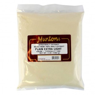 MUNTONS 3 LB PLAIN EXTRA LIGHT SPRAY DRIED MALT EXTRACT