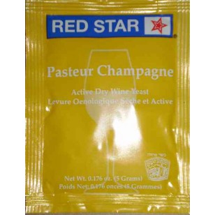 PASTEUR CHAMPAGNE RED STAR ACTIVE FREEZE-DRIED WINE YEAST