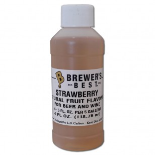 STRAWBERRY FLAVORING EXTRACT 4 OZ NATURAL/ARTIFICIAL FLAVORS