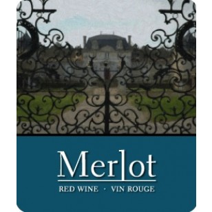 MERLOT WINE LABELS 30/PACK 