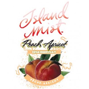 ISLAND MIST PEACH APRICOT CHARDONNAY WINE LABELS 30/PACK