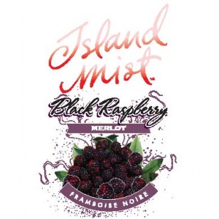 ISLAND MIST BLACK RASPBERRY MERLOT WINE LABELS 30/PACK
