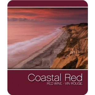 COASTAL RED WINE LABELS 30/PACK 