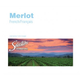SEL INT'L FRENCH MERLOT WINE LABELS 30/PACK