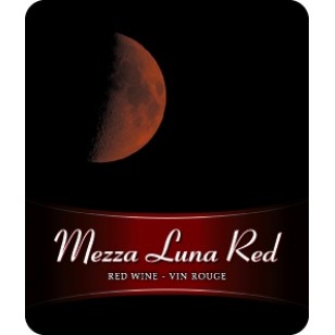 MEZZA LUNA RED WINE LABELS 30/PACK