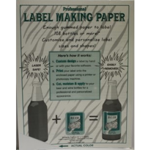 WHITE LABEL-MAKING PAPER PK/18 