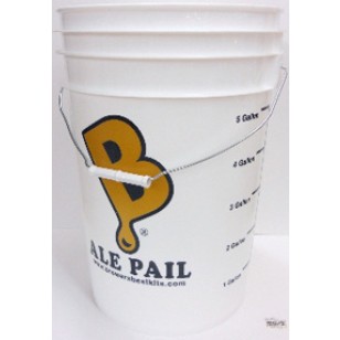"ALE PAIL" 6.5 GALLON FERMENTING BUCKET (WITHOUT LID)