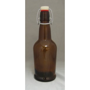 16 OZ AMBER E.Z. CAP BOTTLES 12/CASE