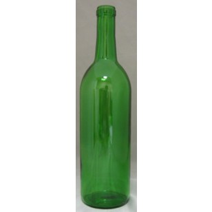 750mL CHAMPAGNE GREEN BORDEAUX FLAT BOTTOM 12/CASE