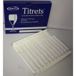 TITRETS (SULPHUR TEST KIT) 10 PER BOX