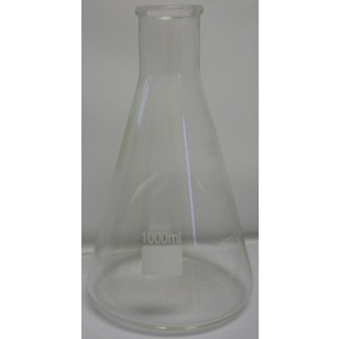 ERLENMEYER FLASK 1000mL ACCOMMODATES #7 1/2 STOPPER