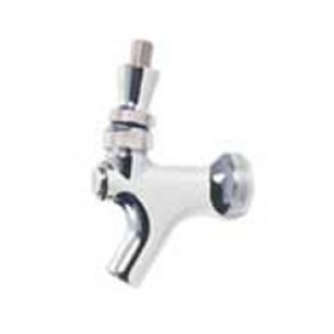 Beer Faucet, Chrome, Stainless Lever 