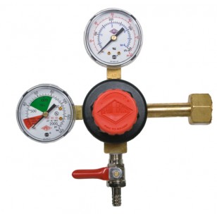  Taprite Brand CO2 Beer Regulator, Double Gauge, 5/16 Check Valve