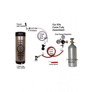 1 Faucet Refrigerator Economy Conversion Kit for Homebrew with keg
