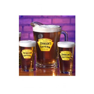 Personalized Yellow Tavern Set of 4 Pint Glasses And 1 Pitcher