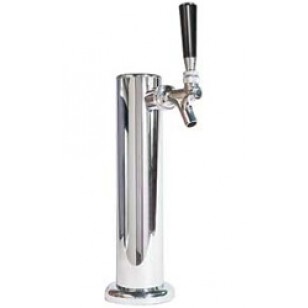 Single Faucet 2 1/2" Chrome Tower