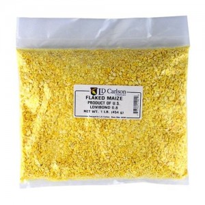FLAKED MAIZE 1 LB BAG OF GRAIN 