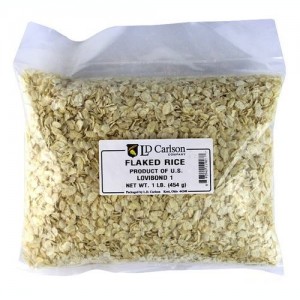FLAKED RICE 1 LB BAG OF GRAIN 