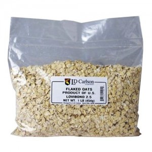 FLAKED OATS 1 LB BAG OF GRAIN 