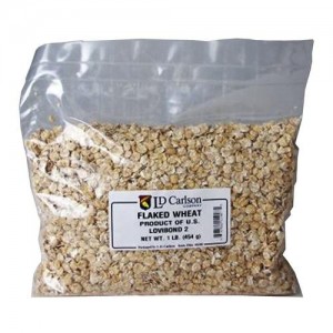 FLAKED WHEAT 1 LB BAG OF GRAIN 