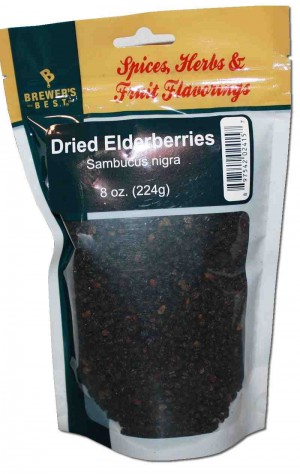 BREWER'S BEST® DRIED ELDER- BERRIES 8 OZ