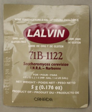 71B-1122 LALVIN ACTIVE FREEZE- DRIED WINE YEAST