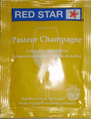 PASTEUR CHAMPAGNE RED STAR ACTIVE FREEZE-DRIED WINE YEAST