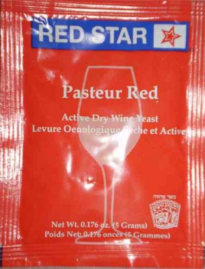 PASTEUR RED ACTIVE FREEZE-DRIED WINE YEAST RED STAR