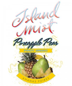 ISLAND MIST PINEAPPLE PEAR PINOT GRIGIO WINE LABELS 30/PK