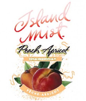 ISLAND MIST PEACH APRICOT CHARDONNAY WINE LABELS 30/PACK