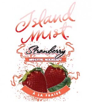 ISLAND MIST STRAWBERRY WHITE MERLOT WINE LABELS 30/PACK