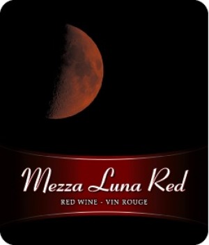 MEZZA LUNA RED WINE LABELS 30/PACK