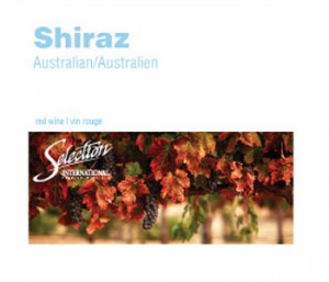 SEL INT'L AUSTRALIAN SHIRAZ WINE LABELS 30/PACK