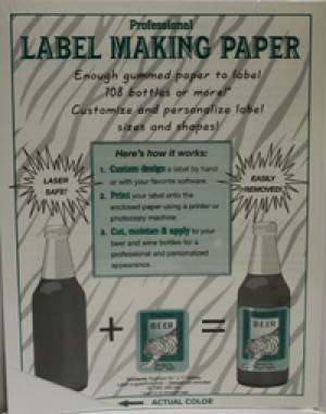 WHITE LABEL-MAKING PAPER PK/18 