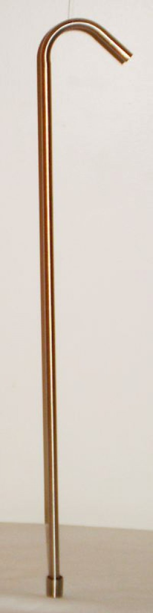 24" STAINLESS STEEL RACKING CANE WITH STAINLESS STEEL TIP