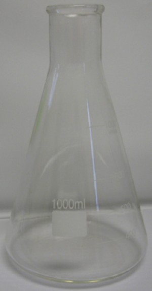 ERLENMEYER FLASK 1000mL ACCOMMODATES #7 1/2 STOPPER