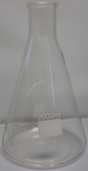ERLENMEYER FLASK 2000mL ACCOMMODATES #9 1/2 STOPPER