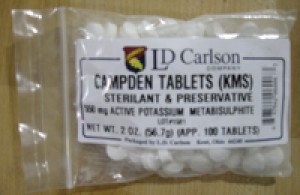POTASSIUM CAMPDEN TABLETS 100 EACH