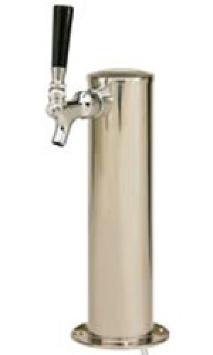 Single Faucet 3" Stainless Tower