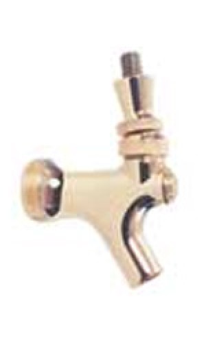 Polished Brass Faucet wtih Stainless Steel Lever