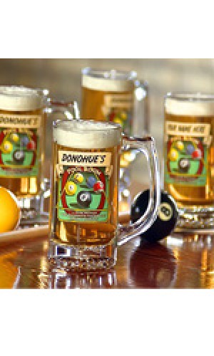 Personalized Pool Room set of 4 mugs