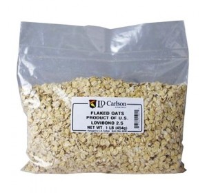 FLAKED OATS 1 LB BAG OF GRAIN 