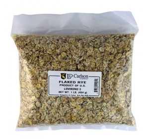 FLAKED RYE 1 LB BAG OF GRAIN 