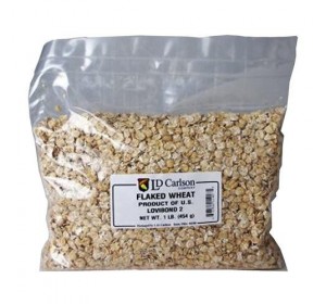 FLAKED WHEAT 1 LB BAG OF GRAIN 