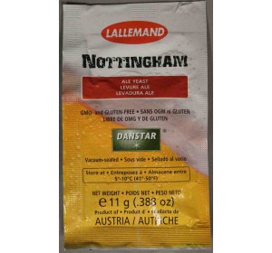 LALLEMAND NOTTINGHAM ALE BREWING YEAST 11 GRAM