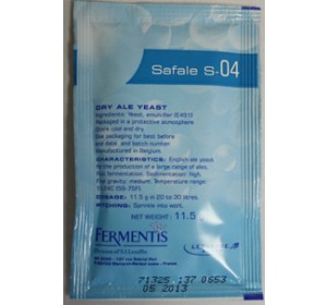 SAFALE S-04 DRY ALE YEAST 11.5 GRAMS
