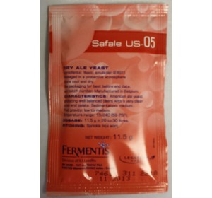 SAFALE US-05 DRY ALE YEAST 11.5 GRAMS