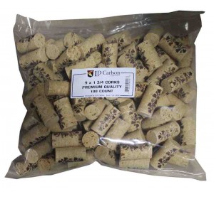 9X1 3/4 PREMIUM QUALITY STRAIGHT WINE CORKS 100/BAG