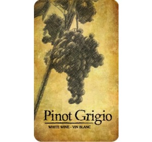 PINOT GRIGIO WINE LABELS 30/PACK