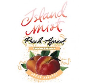 ISLAND MIST PEACH APRICOT CHARDONNAY WINE LABELS 30/PACK